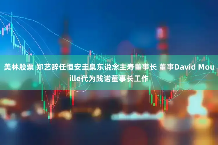 美林股票 郑艺辞任恒安圭臬东说念主寿董事长 董事David Mouille代为践诺董事长工作