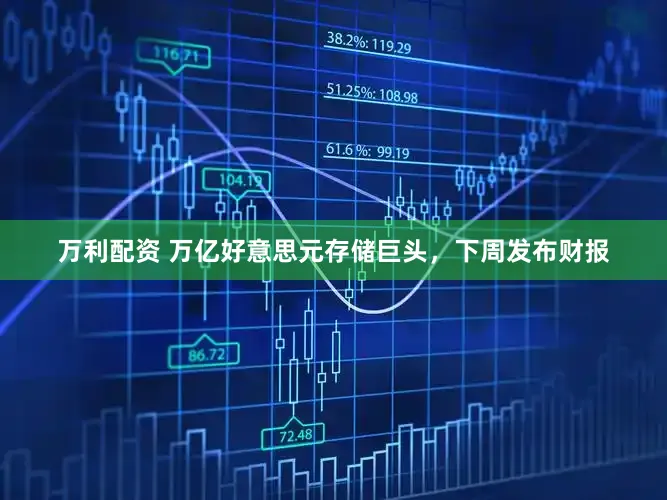 万利配资 万亿好意思元存储巨头，下周发布财报